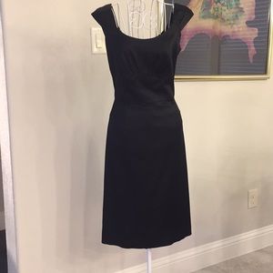 White House Black Market Black “Satin” Dress